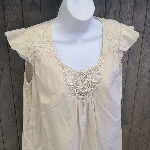 Calypso Cream Peasant Dress - Picture 4 of 4